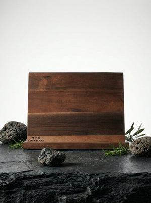 Natural Acacia Wood Magnetic Knife Stand